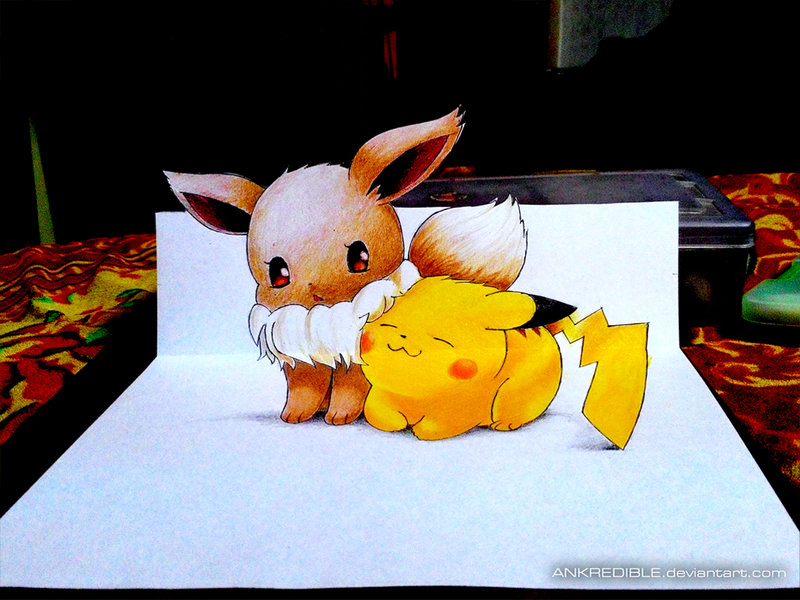800x600 Pikachu Reference Drawing - 3d Pokemon Drawing