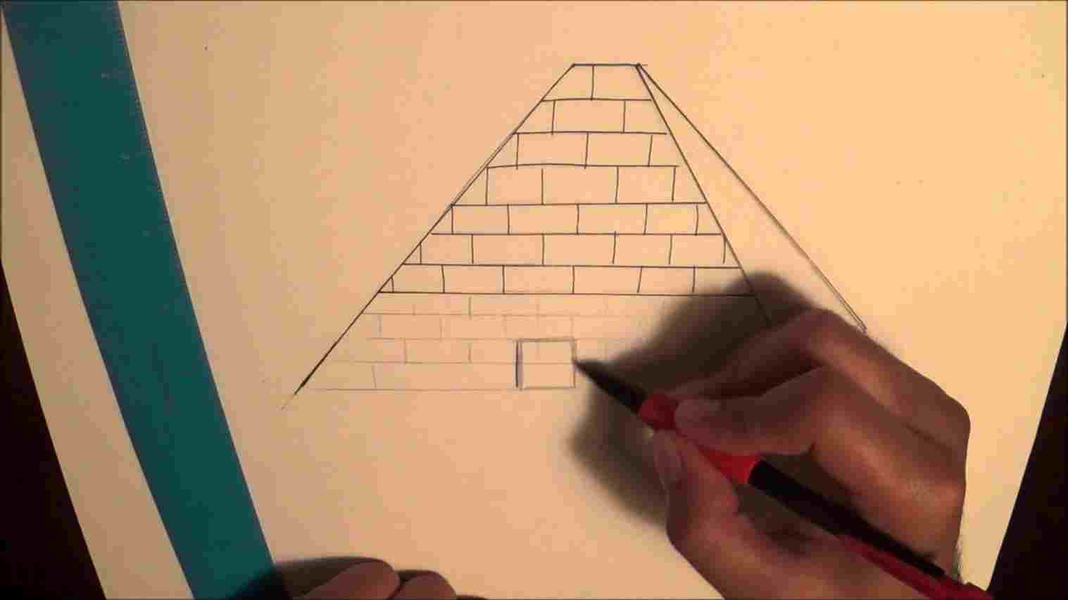 1517x853 Youtuberhyoutubecom Hand Drawing D Pyramids Rhdrawingartpickscom - 3d Pyramid Drawing