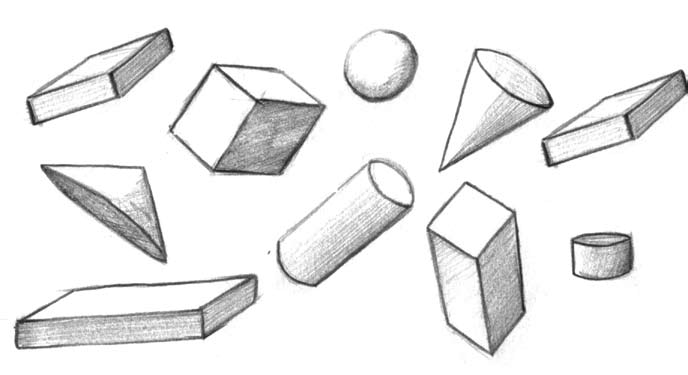 3d Shapes Drawing At Explore Collection Of 3d