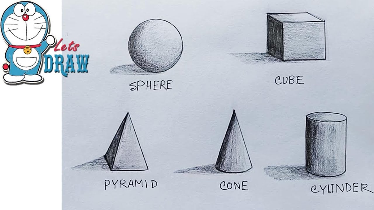 1280x720 how to shade basic forms - 3d Shapes Drawing