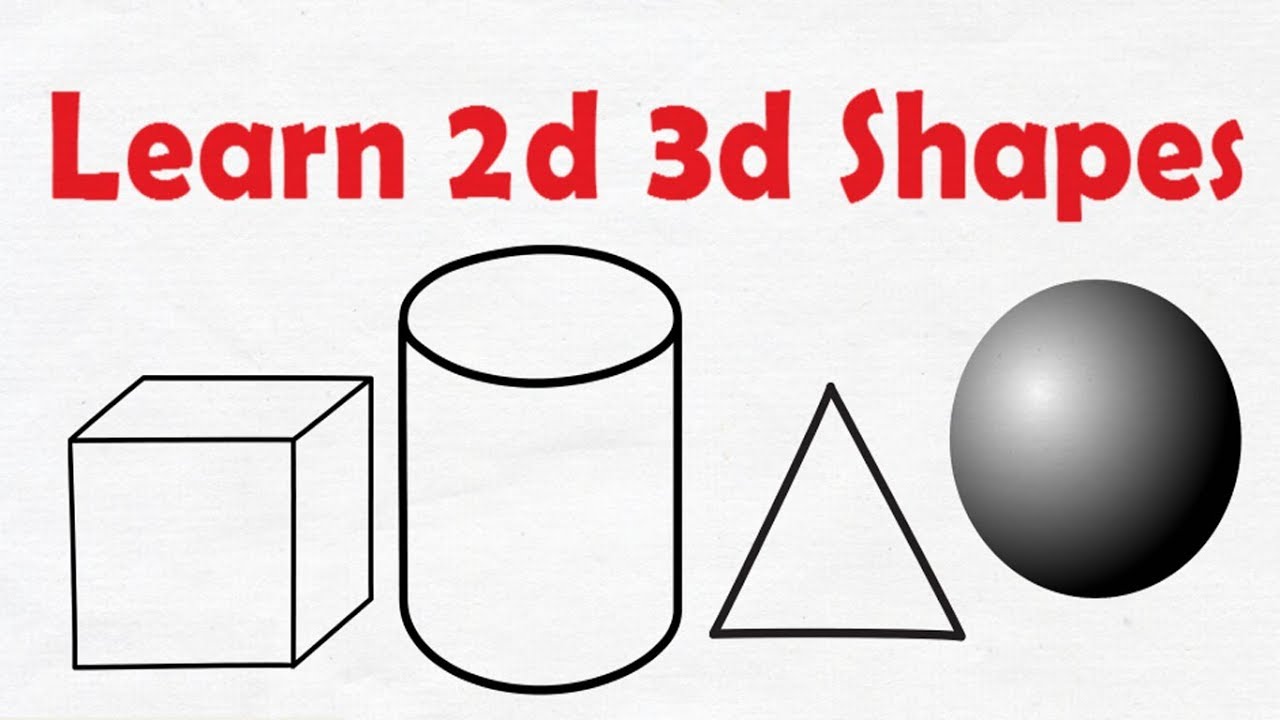 1280x720 And Shapes For Kids - 3d Shapes Drawing