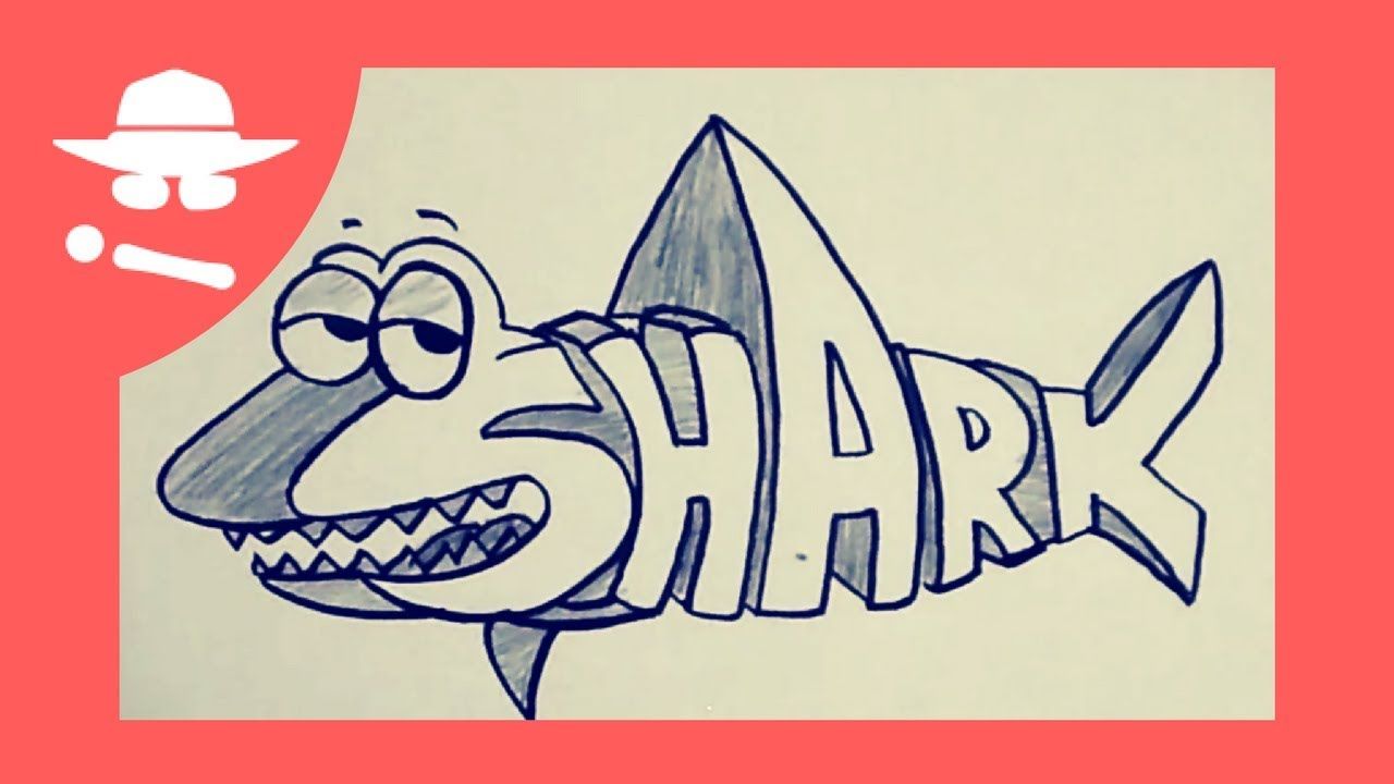 3d Shark Drawing