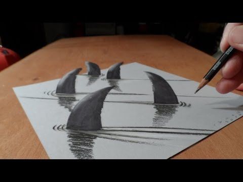 480x360 How I Draw Sharks - 3d Shark Drawing