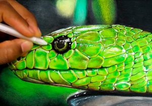 300x210 Snake Drawings In Pencil Pencil Drawings Of Snakes Snake Drawings - 3d Snake Drawing