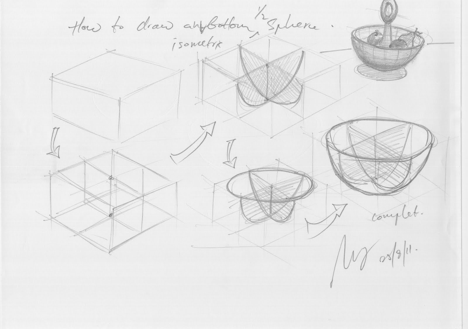 1600x1127 design journal sos how to draw a bottom half sphere - 3d Sphere Drawing