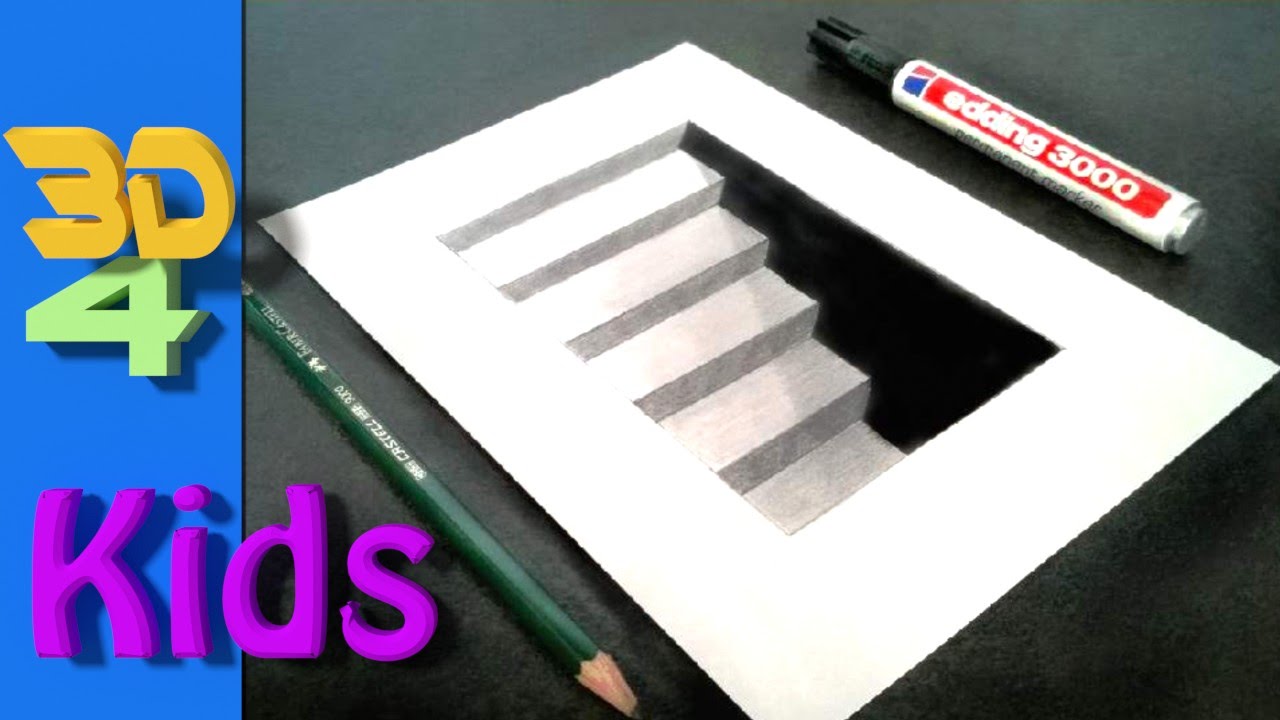 1280x720 Wow! Step - 3d Stairs Drawing