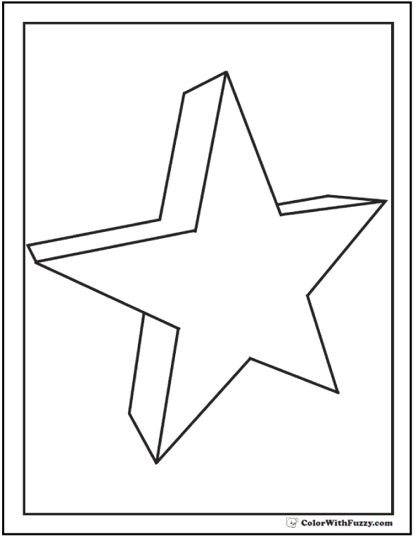 3d Star Drawing