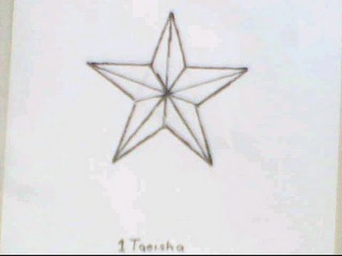 480x360 How To Draw The Perfect Star Easy Como Dibujar Una Estrellade - 3d Star Drawing