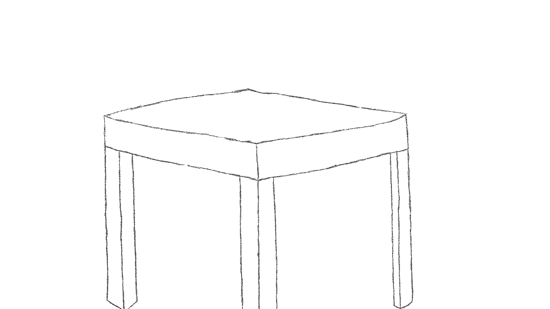 3d Table Drawing 1 