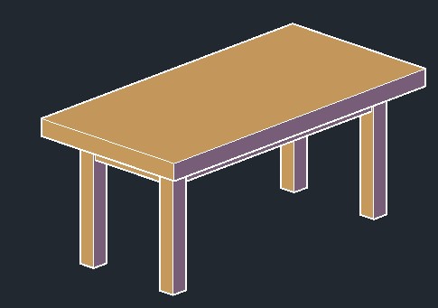 drawing table 3d model