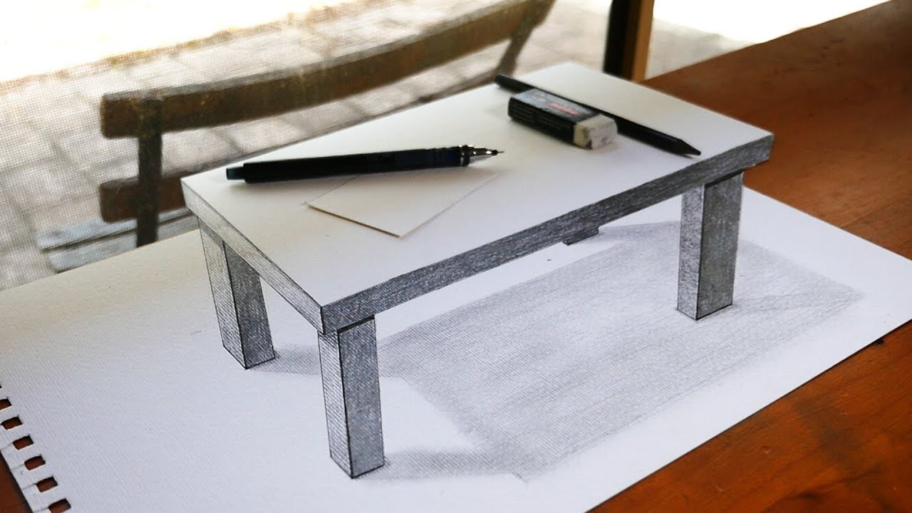 3d Table Drawing at Explore collection of 3d Table