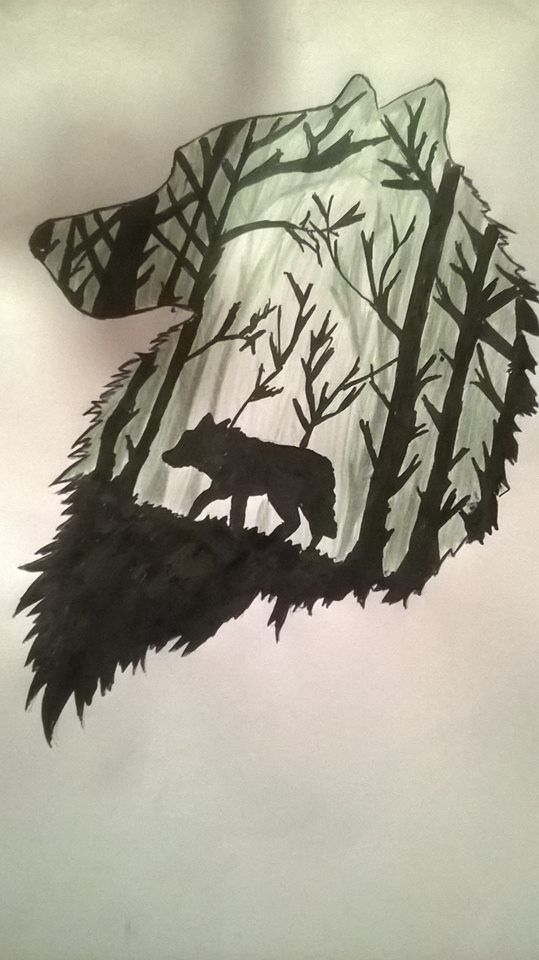 539x960 Tattos Animals In Wolf Tattoos, Art Drawings - 3d Wolf Drawings