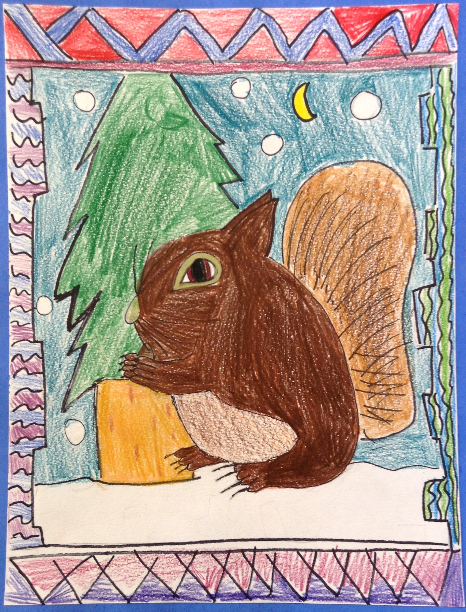 1615x2120 original works animal drawing k grade synergeyes - 3rd Grade Drawing