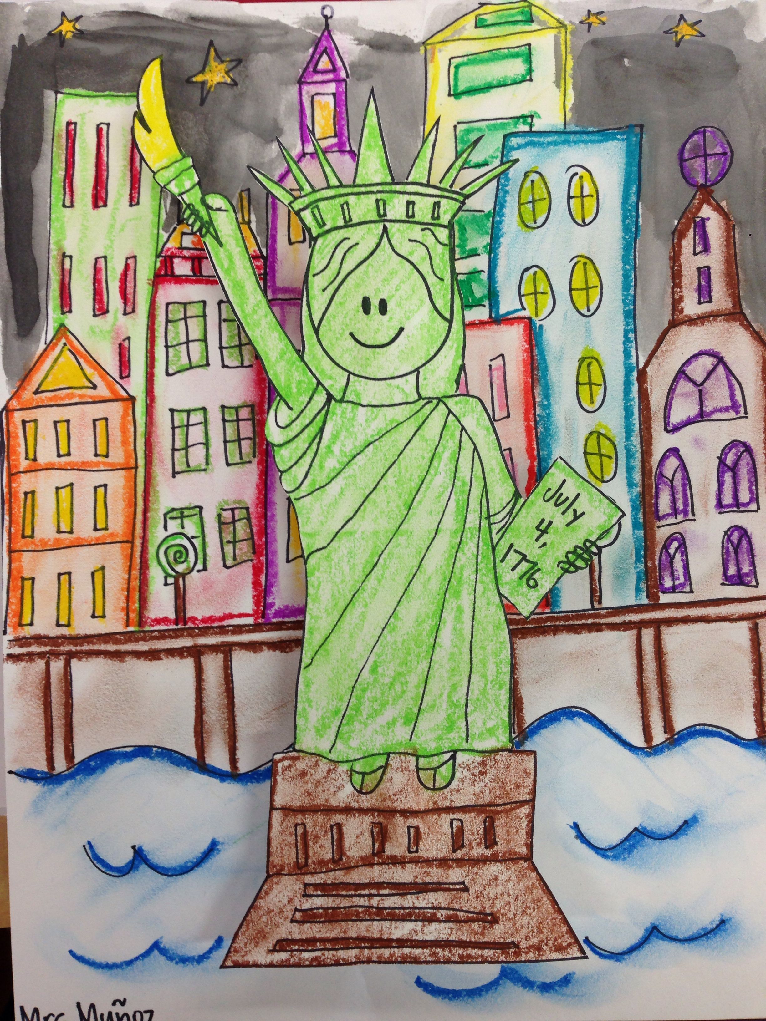 2448x3264 Statue Of Liberty Craft Directed Draw Sciencesocial Studies - 3rd Grade Drawing