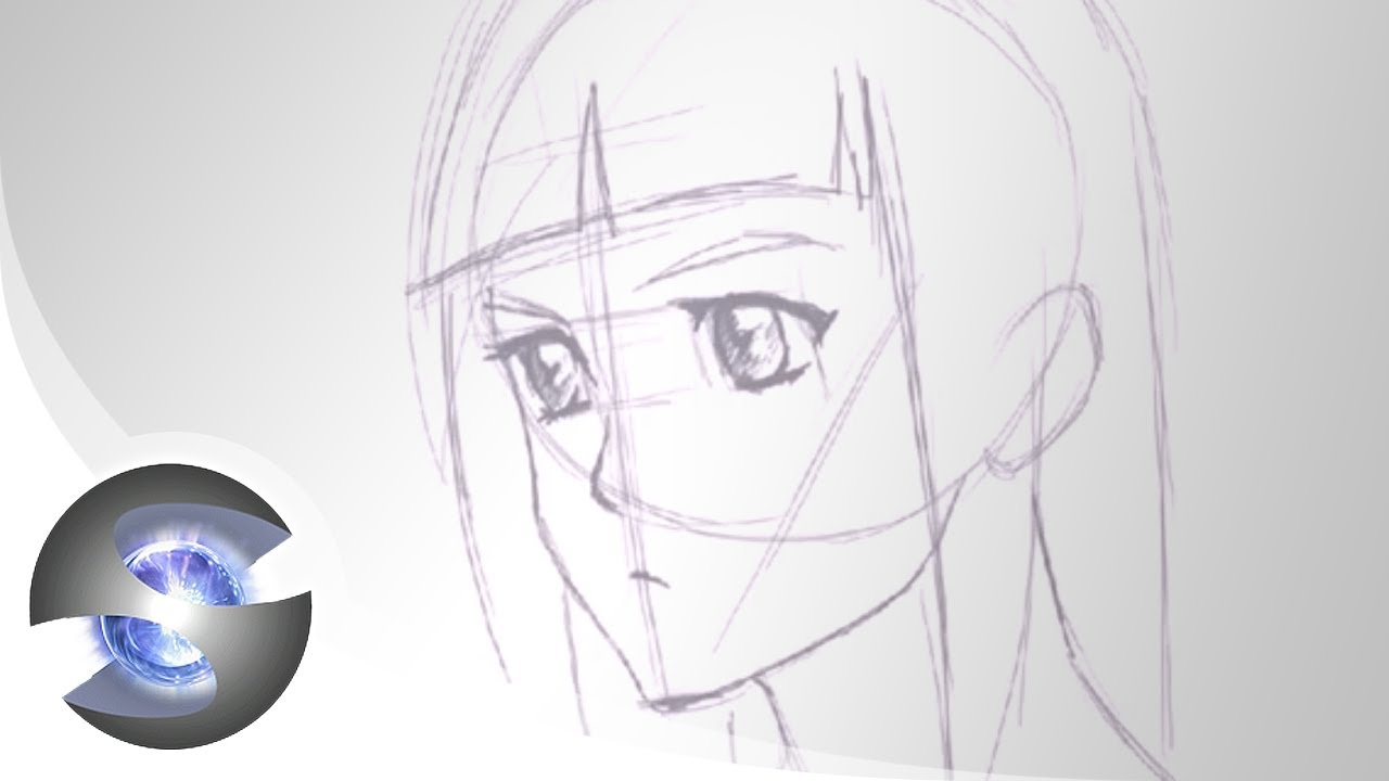 1280x720 Drawing An Anime Face - 4 Drawing