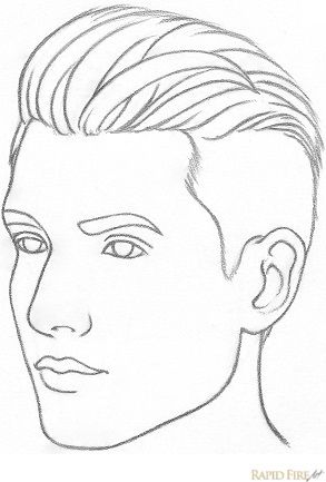 293x433 How To Draw A Face From View Art - 4 Drawing