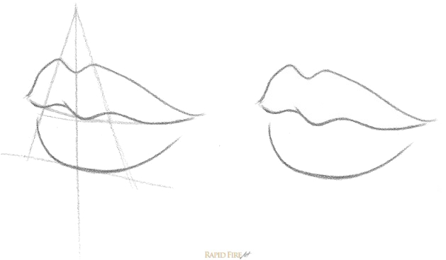 629x367 How To Draw Lips From The View Rapidfireart - 4 Drawing