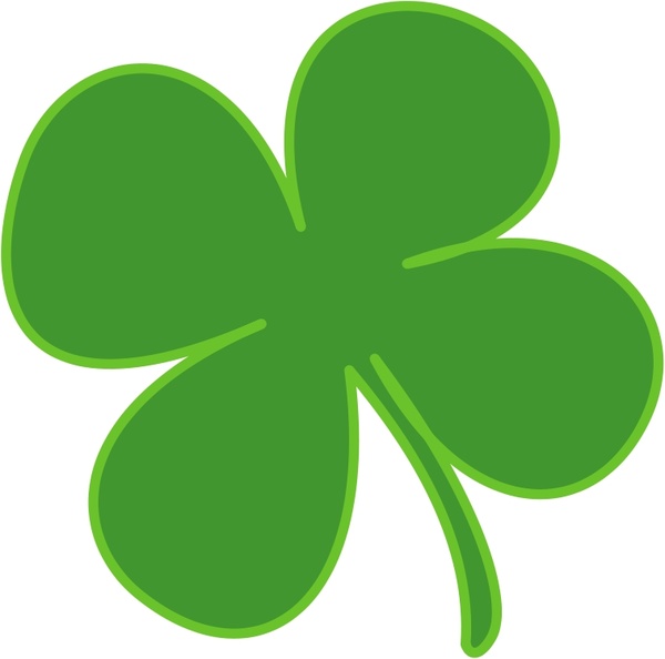 600x594 Leaf Clover Free Vector In Open Office Drawing - 4 Leaf Clover Drawing