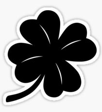 210x230 Four Leaf Clover Drawing Stickers Redbubble - 4 Leaf Clover Drawing