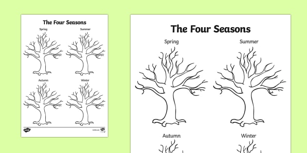 Проект по английскому языку дерево сезонов
