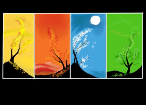 470x338 Seasons - 4 Seasons Drawing