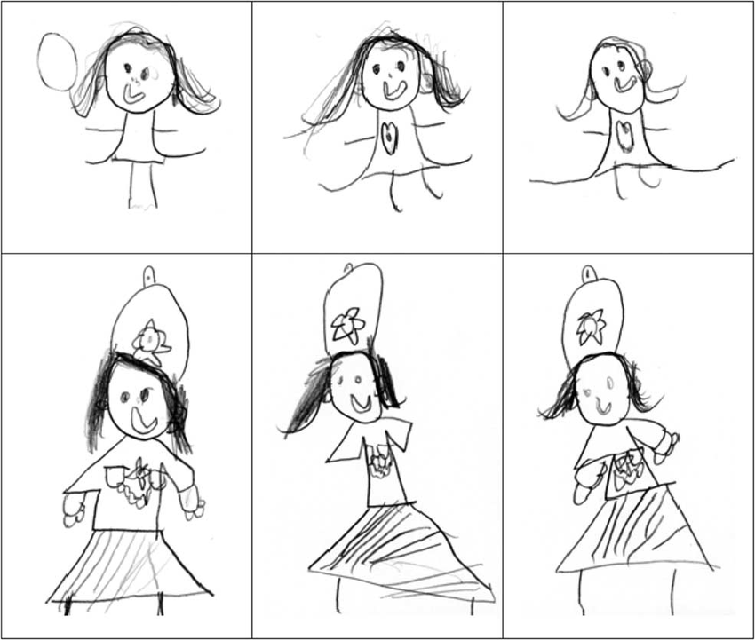 850x721 Seven Year Old Boy, Police Then Human Figure Sequence Figure - 4 Year Old Drawing