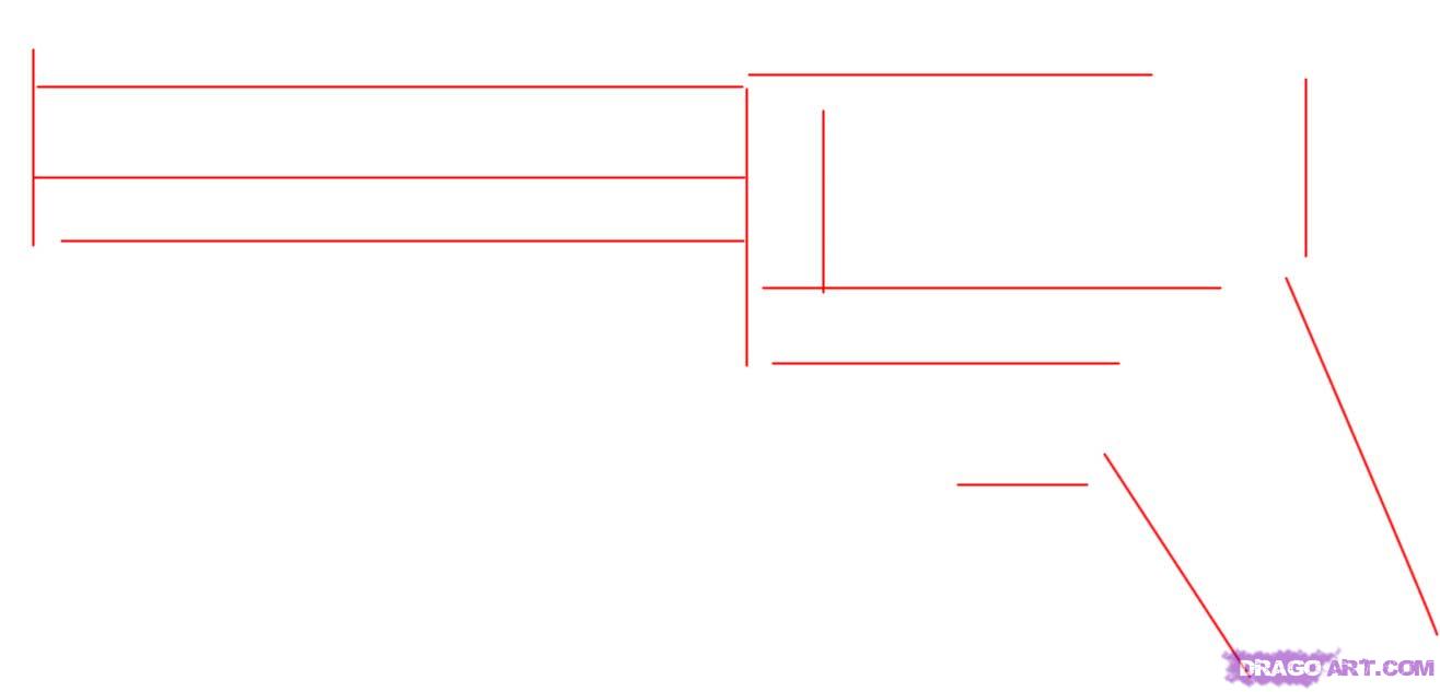 1316x633 draw a magnum gun, step - 44 Magnum Drawing