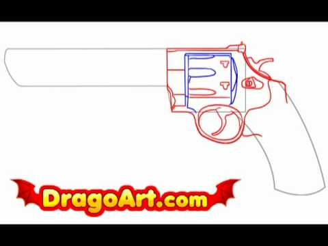 480x360 how to draw a weapon, step - 44 Magnum Drawing