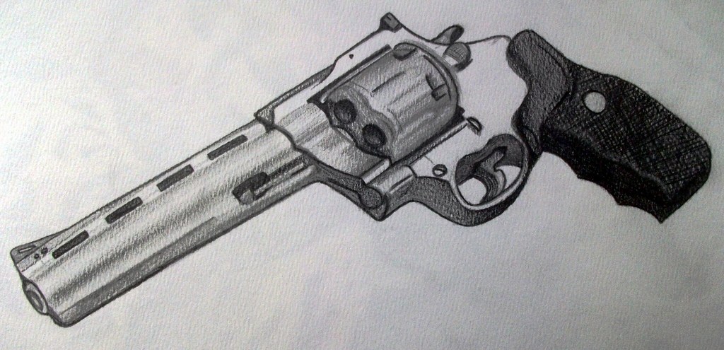 44 Magnum Drawing at PaintingValley.com | Explore collection of 44 ...