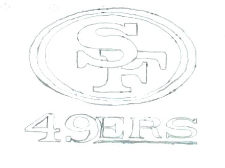 440x330 Sf Coloring Pages At Free Printable Football - 49ers Logo Drawing