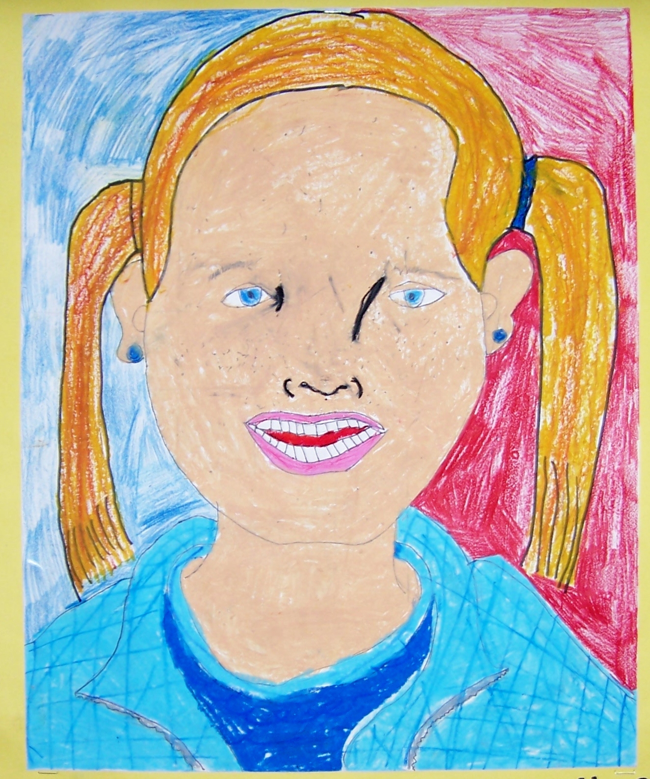 1325x1587 art ideas that grow self portraits grade - 4th Grade Drawings