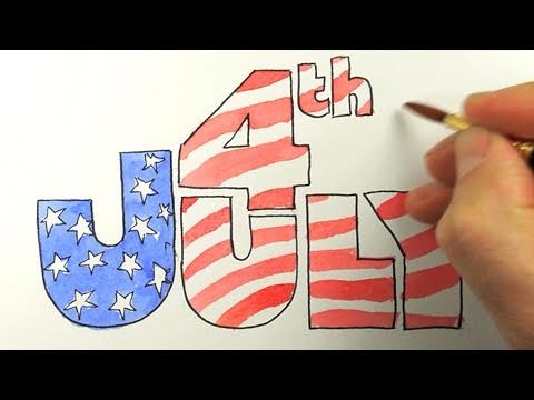 480x360 How To Draw The Of July! - 4th Of July Drawings