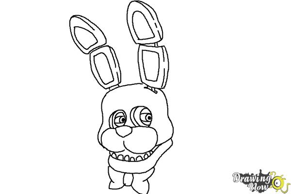600x400 how to draw bonnie the bunny from five nights at freddys - 5 Nights At Freddys Drawings