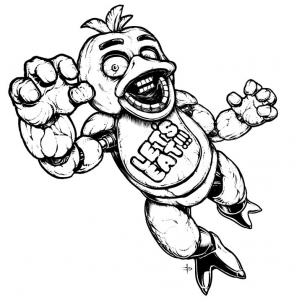 302x302 how to draw chica the chicken, five nights - 5 Nights At Freddys Drawings