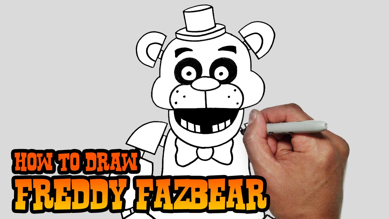 1280x720 how to draw freddy fazbear five nights - 5 Nights At Freddys Drawings