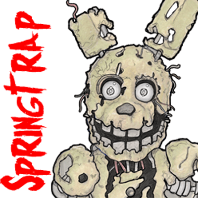400x400 how to draw springtrap from five nights - 5 Nights At Freddys Drawings