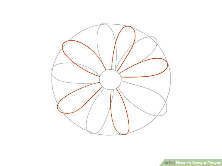 728x546 easy ways to draw a flower - 5 Petal Flower Drawing