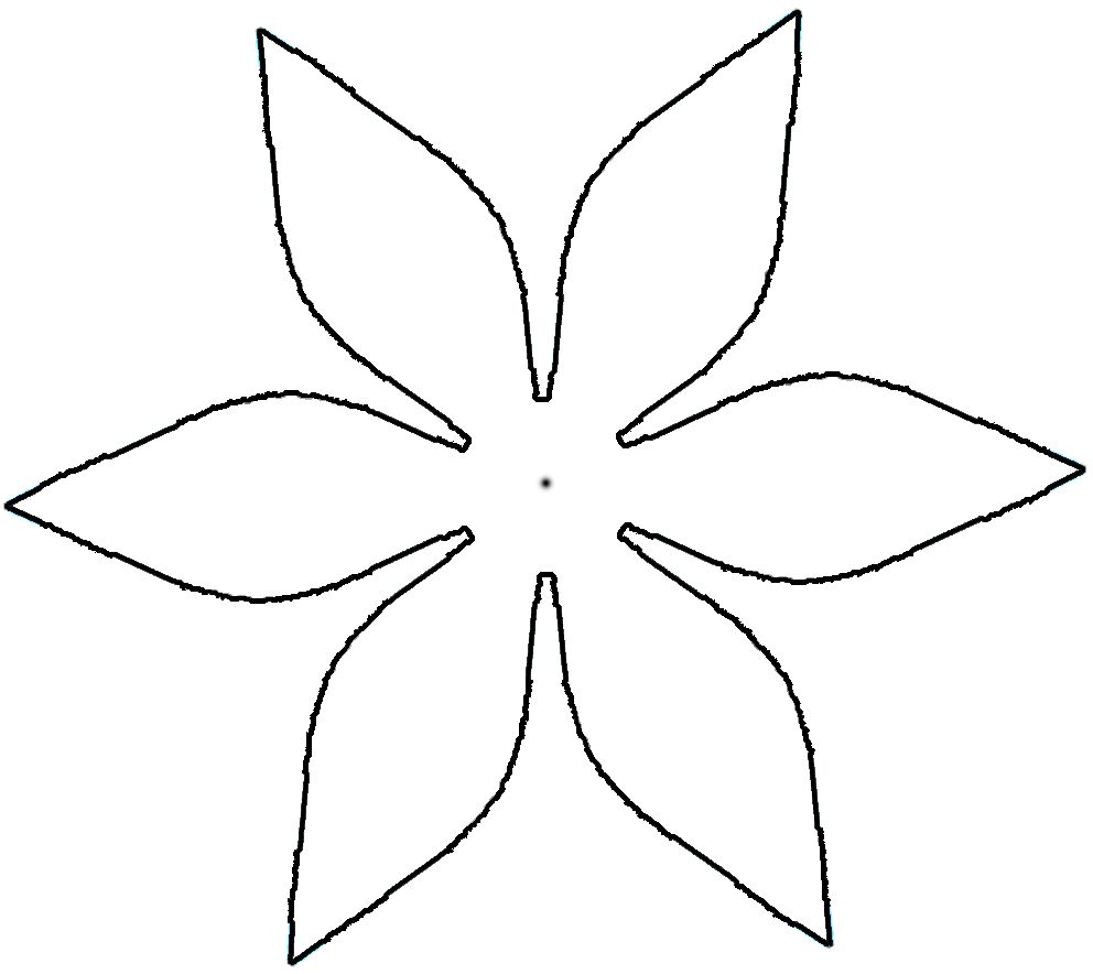 992x884 origami magic coloring chrysanthemum flower template flower c - 5 Petal Flower Drawing