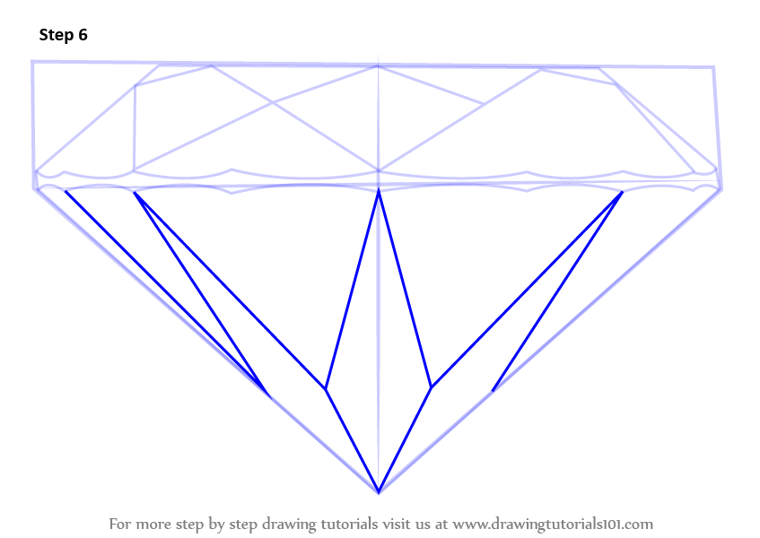 847x600 Learn How To Draw A Diamond - 5 Point Crown Drawing