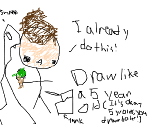300x250 Draw Like A Year Old Pio - 5 Year Old Drawing