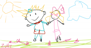 300x158 Is Your Child An Artist A Day In The Life Of A Child - 5 Year Old Drawing