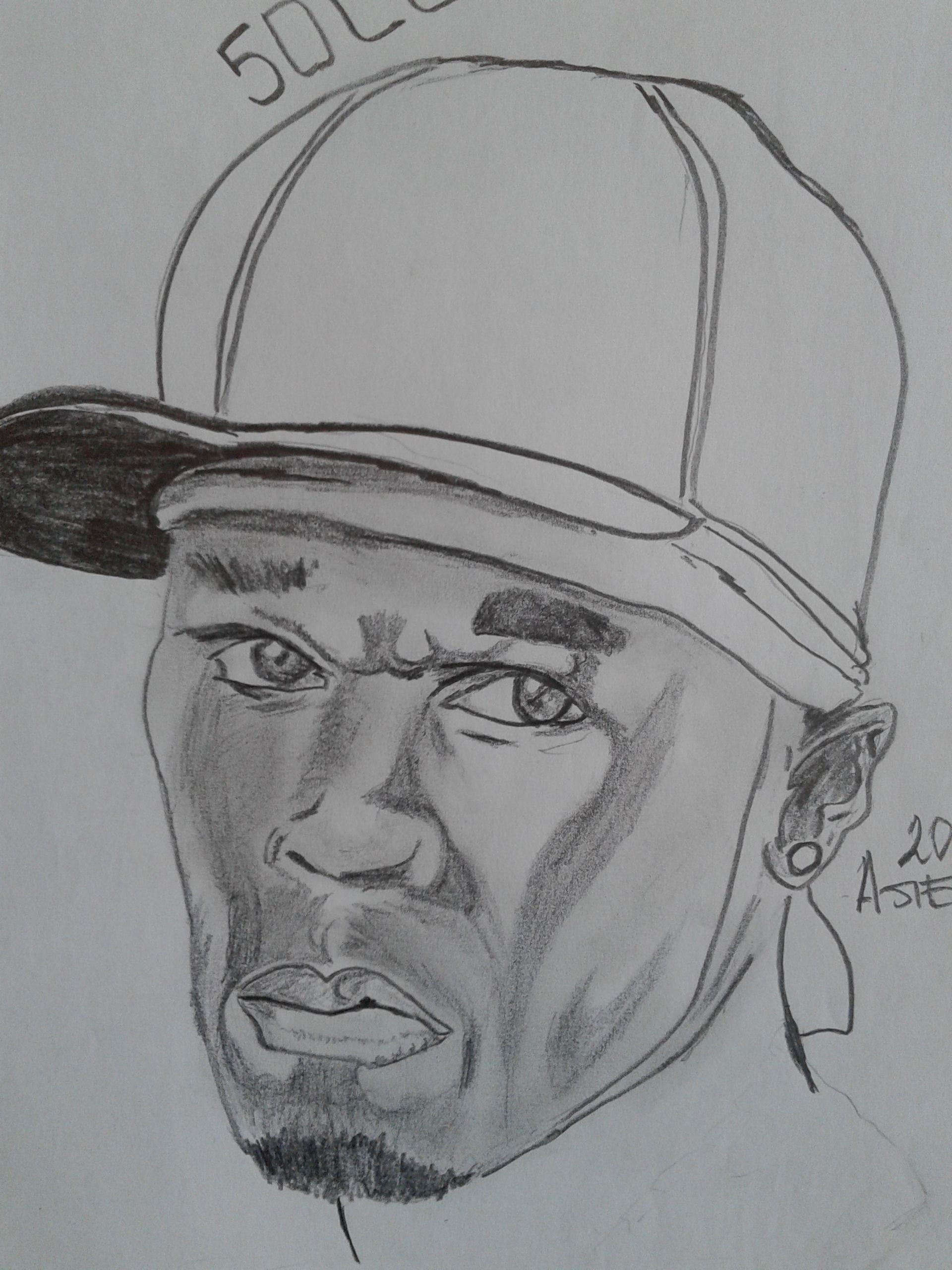 1920x2560 Cent Drawing My Drawing Drawings, Sketches, My Drawings - 50 Cent Drawing