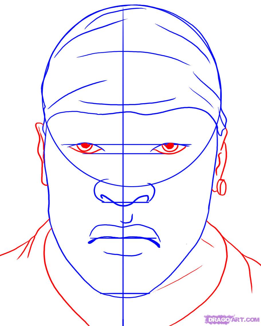 911x1138 Step How To Draw Cent - 50 Cent Drawing