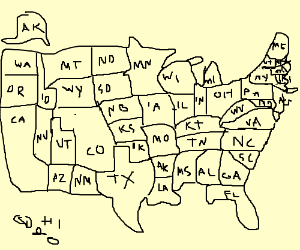 300x250 Draw All United States, From Memory Drawing - 50 States Drawing