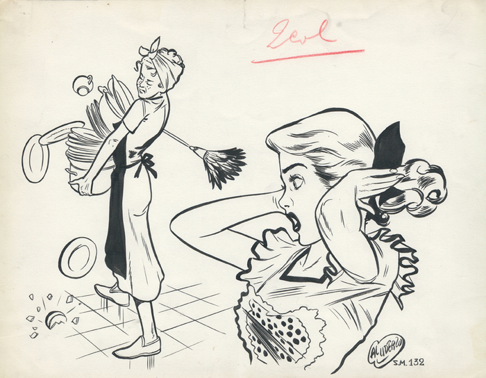 700x544 uderzo, albert - 50s Drawings