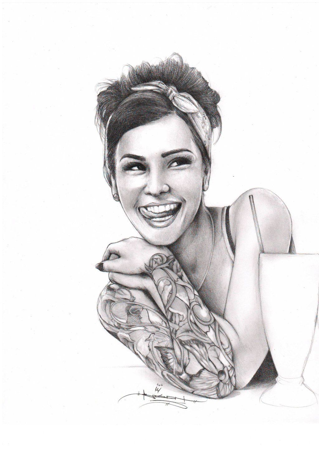 1024x1448 Girl - 50s Drawings