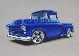 55 Chevy Drawing at PaintingValley.com | Explore collection of 55 Chevy ...