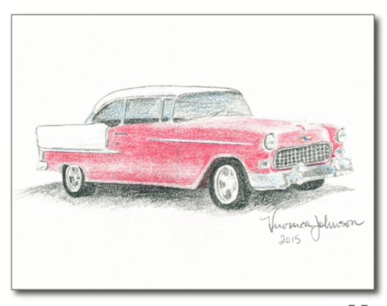 55 Chevy Drawing at PaintingValley.com | Explore collection of 55 Chevy ...