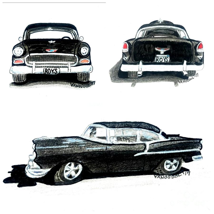 55 Chevy Drawing at PaintingValley.com | Explore collection of 55 Chevy ...