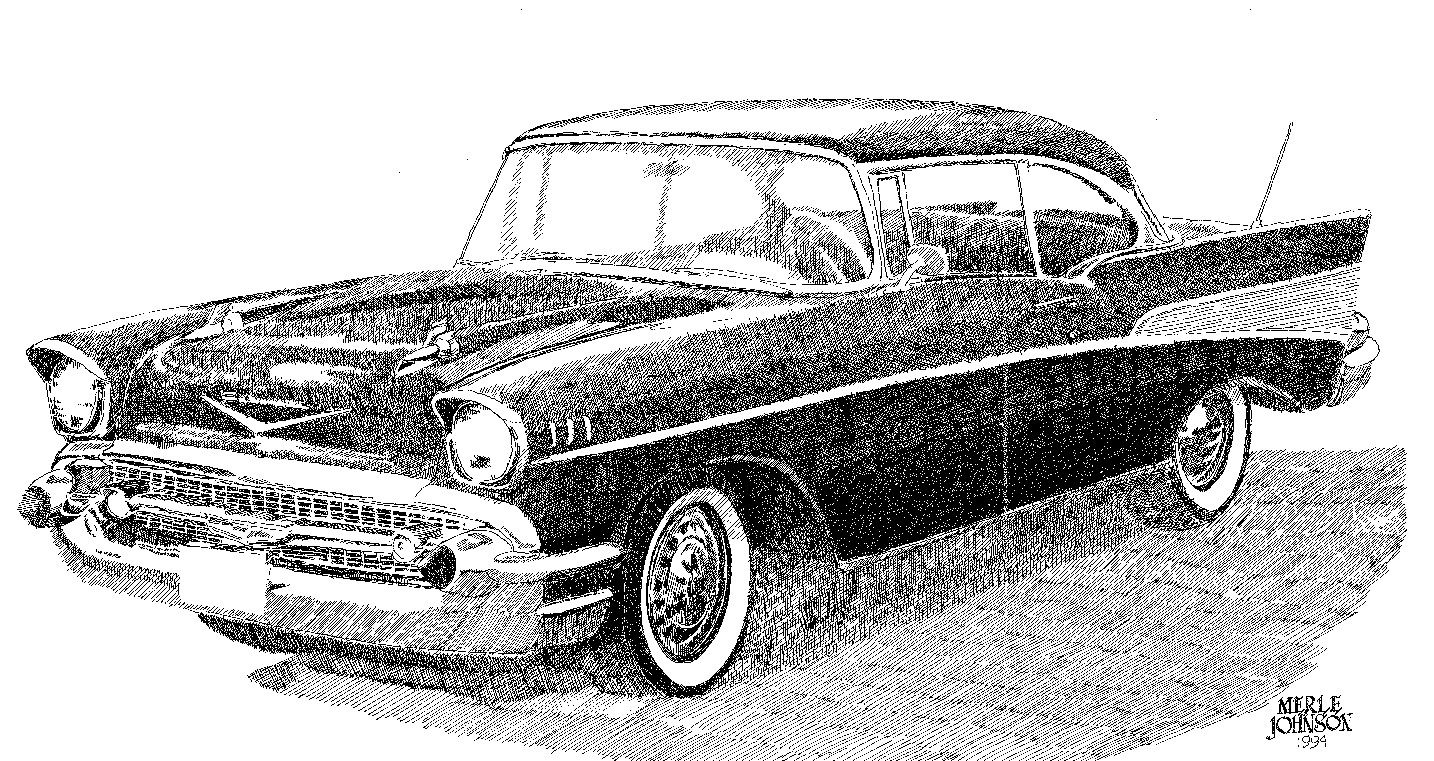 1434x761 Chevy Automobile Artwork Chevy Bel Air, Drawings, Chevy - 57 Chevy Drawing